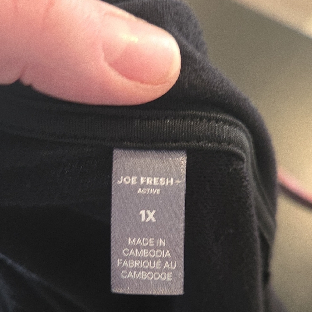 Joe Fresh 1X Black Women's Jumpsuit with Front Zipper - Picture 3 of 4